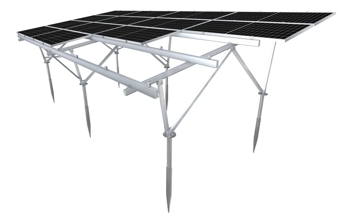 Terra AL — Structure au sol aluminium pour centrales PV (2)